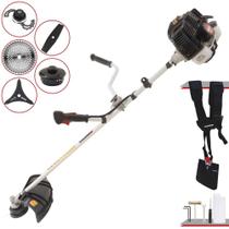 Máquina de Corta Grama À Gasolina Kawashima KW52LE 52cc 2,5HP de Potência 10.000rpm Roçadeira Lateral 5 Em 1 Com Carretel de Nylon e Faca 3 Pontas + EXTRA Faca 2 Pontas + Faca 40 Dentes + Trimmer Máquina de Corta Grama À Gasolina Kawashima KW52LE 52cc 2,5HP de Potência 10.000rpm Roçadeira Lateral 5 Em 1 Com Carretel de Nylon e Faca 3 Pontas + EXTRA Faca 2 Pontas + Faca 40 Dentes + Trimmer