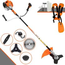 Máquina de Corta Grama À Gasolina Vulcan VR520H 52cc 2,5HP de Potência 10.000rpm Roçadeira Lateral 5 Em 1 Com Carretel de Nylon e Faca 3 Pontas + EXTRA Faca 2 Pontas + Faca 40 Dentes Vídea + Trimmer Máquina de Corta Grama À Gasolina Vulcan VR520H 52cc 2,5HP de Potência 10.000rpm Roçadeira Lateral 5 Em 1 Com Carretel de Nylon e Faca 3 Pontas + EXTRA Faca 2 Pontas + Faca 40 Dentes Vídea + Trimmer