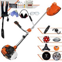 Máquina de Corta Grama Completa Terra GR520XP 52cc 6.500rpm 8 Em 1 Com Carretel Nylon + Faca 2 Pontas + Faca 3 Pontas + Faca 6 Pontas + Faca 40 Dentes + Faca 80 Dentes + Trimmer + Escova de Aço + EPI Máquina de Corta Grama Completa Terra GR520XP 52cc 6.500rpm 8 Em 1 Com Carretel Nylon + Faca 2 Pontas + Faca 3 Pontas + Faca 6 Pontas + Faca 40 Dentes + Faca 80 Dentes + Trimmer + Escova de Aço + EPI