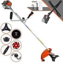 Máquina de Corta Grama Vulcan VR330P À Gasolina 33cc 1,2HP 10000rpm Completa Com Guidão Antivibração Carretel Nylon e Lâmina 3 Pontas + EXTRA Lâmina Facão, Lâmina 6 Pontas, Lâmina 80 Dentes e Trimmer Máquina de Corta Grama Vulcan VR330P À Gasolina 33cc 1,2HP 10000rpm Completa Com Guidão Antivibração Carretel Nylon e Lâmina 3 Pontas + EXTRA Lâmina Facão, Lâmina 6 Pontas, Lâmina 80 Dentes e Trimmer