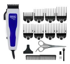 Máquina De Cortar Cabelo 220v Wahl Home Cut 8 Pentes Tesoura Azul Máquina De Cortar Cabelo 220v Wahl Home Cut 8 Pentes Tesoura Azul