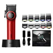 Máquina De Cortar Cabelo 9000Rpm Vgr-001 Bivolt Vermelho Máquina De Cortar Cabelo 9000Rpm Vgr-001 Bivolt Vermelho