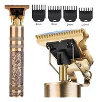 Máquina de cortar cabelo Acabamento De Metal profissional Faz Barba Barbeador elétrica recarregável Máquina de cortar cabelo Acabamento De Metal profissional Faz Barba Barbeador elétrica recarregável
