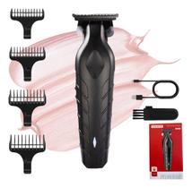 Máquina De Cortar Cabelo Acabamento Profissional Cor Preto