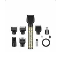 Máquina de Cortar Cabelo Aparador de Barba Kit 4 em 1 NCP-1906 Recarregável USB 3W Alta Potência 120min Uso - LF PRESENTES Máquina de Cortar Cabelo Aparador de Barba Kit 4 em 1 NCP-1906 Recarregável USB 3W Alta Potência 120min Uso - LF PRESENTES