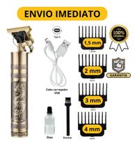 Máquina De Cortar Cabelo Aparador De Pelo E Barba Acabamento - FXConectt