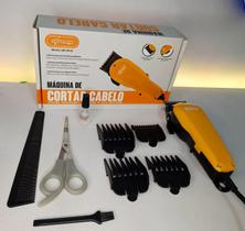Máquina De Cortar Cabelo Baixo Ruído 110V Knup QR-8918 Máquina De Cortar Cabelo Baixo Ruído 110V Knup QR-8918