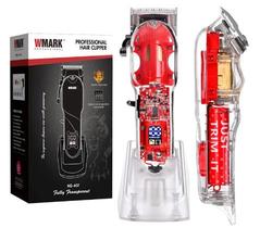 Máquina De Cortar Cabelo Barba Bigode Bivolt Transparente NG-407 - Wmark