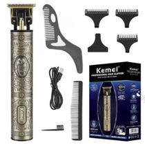 Maquina De Cortar Cabelo Barba Corpo Kemei Profissional Hair