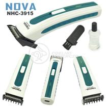 Máquina de Cortar Cabelo Barba Pelos Pezinho Portátil NHC-3780 Bivolt Recarregável Verde - Nova