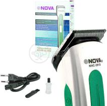 Máquina de Cortar Cabelo Barba Pelos Pezinho Portátil NHC-3780 Bivolt Recarregável Verde - Nova