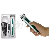 Máquina de Cortar Cabelo Barba Pelos Pezinho Portátil NHC-3780 Bivolt Recarregável Verde - Nova