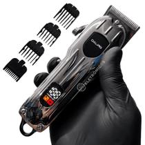 Máquina De Cortar Cabelo Barba Pezinho Sem Fio Profissional Super Potente DL1538B Máquina De Cortar Cabelo Barba Pezinho Sem Fio Profissional Super Potente DL1538B