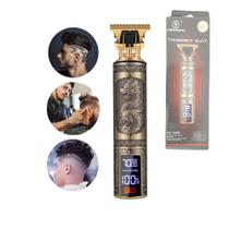 Máquina De Cortar Cabelo Barba Profissional Com Display Digital