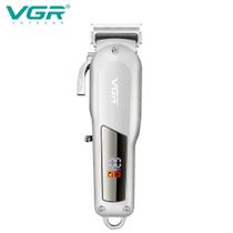 Máquina de Cortar Cabelo Barba Profissional VGR V-278 Sem Fio Com Display