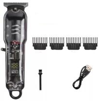Maquina De Cortar Cabelo Barbeador Portatil Compact 2X1 Sem Fio USB