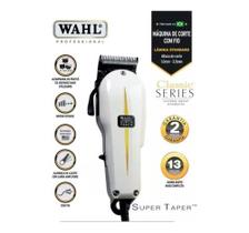 Máquina de cortar Cabelo com Fio Super Taper Profissional Original 220v