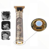 Máquina de Cortar Cabelo Dragão USB Recarregável Aço Inoxidável Shopmix Máquina de Cortar Cabelo Dragão USB Recarregável Aço Inoxidável Shopmix