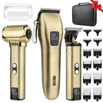 Máquina de Cortar Cabelo Dumite Profissional 3 em 1 - Aparador de Lâminas em T, Aparador de Nariz e Barbeador Elétrico Sem Fio Máquina de Cortar Cabelo Dumite Profissional 3 em 1 - Aparador de Lâminas em T, Aparador de Nariz e Barbeador Elétrico Sem Fio