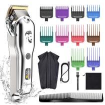 Máquina de cortar cabelo e aparador de barba Hatteker para homens IPX7 à prova d'água Máquina de cortar cabelo e aparador de barba Hatteker para homens IPX7 à prova d'água