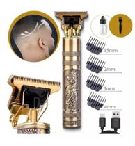 Máquina De Cortar Cabelo e Barba Dragão Maquina Profissional USB recarregável BIVOLT 4 Pentes Máquina De Cortar Cabelo e Barba Dragão Maquina Profissional USB recarregável BIVOLT 4 Pentes