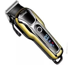 Maquina De Cortar Cabelo E Barba Sem Fio Kemei Km 1990