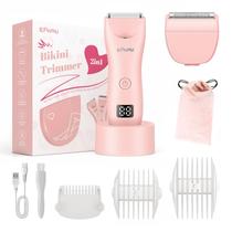 Máquina de cortar cabelo ENSSU ES033 para homens, aparador de barba rosa 2 em 1