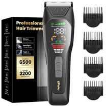 Máquina de cortar cabelo ENSSU ES033 recarregável para homens com LCD preto Máquina de cortar cabelo ENSSU ES033 recarregável para homens com LCD preto