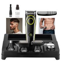 Máquina De Cortar Cabelo Fazer Barba Acabamento 5 Em 1 Pro - B-MAX