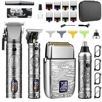 Máquina de Cortar Cabelo GSKY 4 em 1 - Kit de Aparador de Barba para Homens