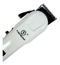 Máquina De Cortar Cabelo Kapbom Ka-3939 Profissional Branco Com Preto 127/220v