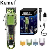 Máquina De Cortar Cabelo Kemei Km 1926 Bivolt Camuflada Máquina De Cortar Cabelo Kemei Km 1926 Bivolt Camuflada