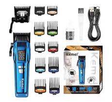 Máquina de Cortar Cabelo Kemei Km 2796 Cor Azul - Kemei KM2796 Máquina de Cortar Cabelo Kemei Km 2796 Cor Azul - Kemei KM2796