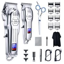 Máquina de cortar cabelo KIKIDO Professional sem fio para homens com LCD Máquina de cortar cabelo KIKIDO Professional sem fio para homens com LCD