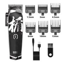 Maquina de Cortar Cabelo Madeshow M10 Preta