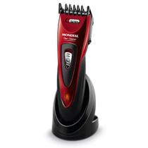 Máquina de Cortar Cabelo Mondial Flex Clipper Lâminas em Aço Inox 10W Vermelho/Preto Bivolt - CR-04 Máquina de Cortar Cabelo Mondial Flex Clipper Lâminas em Aço Inox 10W Vermelho/Preto Bivolt - CR-04