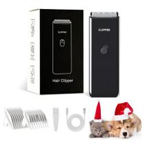 Máquina de cortar cabelo para animais de estimação Founouly Home Professional USB recarregável
