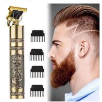 Máquina De Cortar Cabelo Para Barba Masculina Designer Aleatório Elétrico Profissional - trimmer