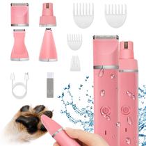 Máquina de Cortar Cabelo para Cães Veeconn - Recarregável e Rosa Máquina de Cortar Cabelo para Cães Veeconn - Recarregável e Rosa