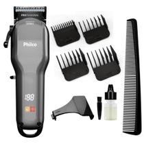 Máquina de Cortar Cabelo Philco 8 Acessórios 10W PCR07 Bivolt Máquina de Cortar Cabelo Philco 8 Acessórios 10W PCR07 Bivolt