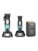 Maquina de Cortar Cabelo Prof.Wmark Ng 8038 + Acabamento NG 8238 + Shaver NG 986 Preta Maquina de Cortar Cabelo Prof.Wmark Ng 8038 + Acabamento NG 8238 + Shaver NG 986 Preta