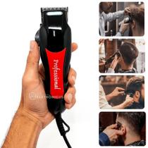 Máquina De Cortar Cabelo Profissional 4 Pentes 110v Risquinho Pezinho QR086A - K-nup