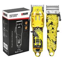 Máquina De Cortar Cabelo Profissional Barba Bigode Bivolt Amarela NG-408 Wmark