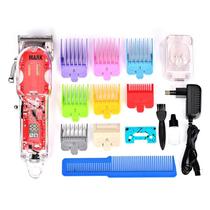 Máquina De Cortar Cabelo Profissional Bivolt Transparente Barba Bigode NG-407