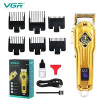 Máquina De Cortar Cabelo Profissional Display LCD VGR 267 Máquina De Cortar Cabelo Profissional Display LCD VGR 267
