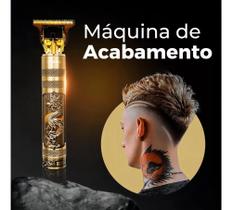 Máquina De Cortar Cabelo, Profissional Dragão Dourado-escuro