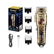 Maquina de Cortar Cabelo Profissional Hair Clipper Kemei