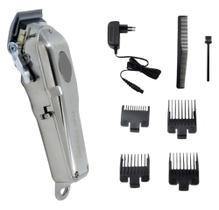 Máquina De Cortar Cabelo Profissional Kemei Km 2002 Cordless 5w