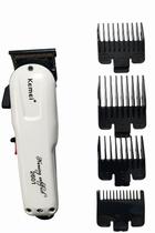 Máquina de Cortar Cabelo Profissional Kemei KM2601 Sem Fio Bivolt Recarregável Lâmina Aço Alta Precisão