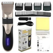 Máquina de Cortar Cabelo Profissional Recarregável - Lâmina de Cerâmica para Barba e Cabelo Masculino